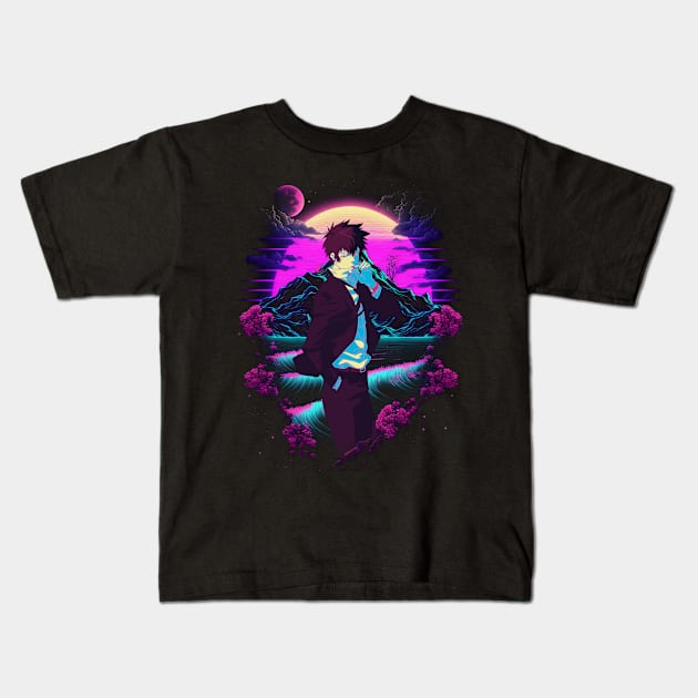 Portrait Kogami Kids T-Shirt by Smoking Robot